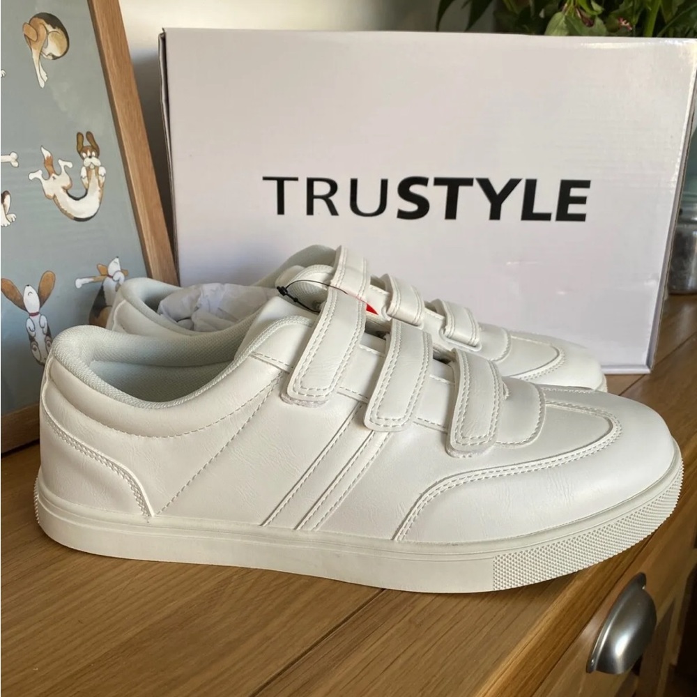 Trustyle Men's Trainer Tennis Type White size 10 - Picture 1 of 6